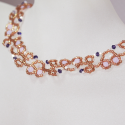 Necklace Bronze brass - Arabesque Toni - Necklace Bronze brass - Laiton bronze